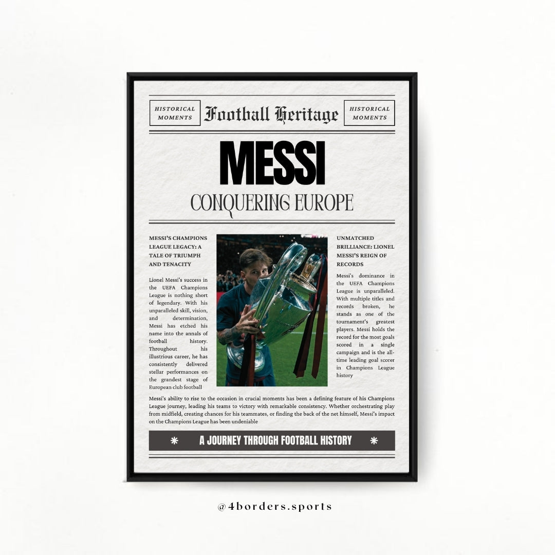 Messi Border Messi - Conquering Europe – 4Borders
