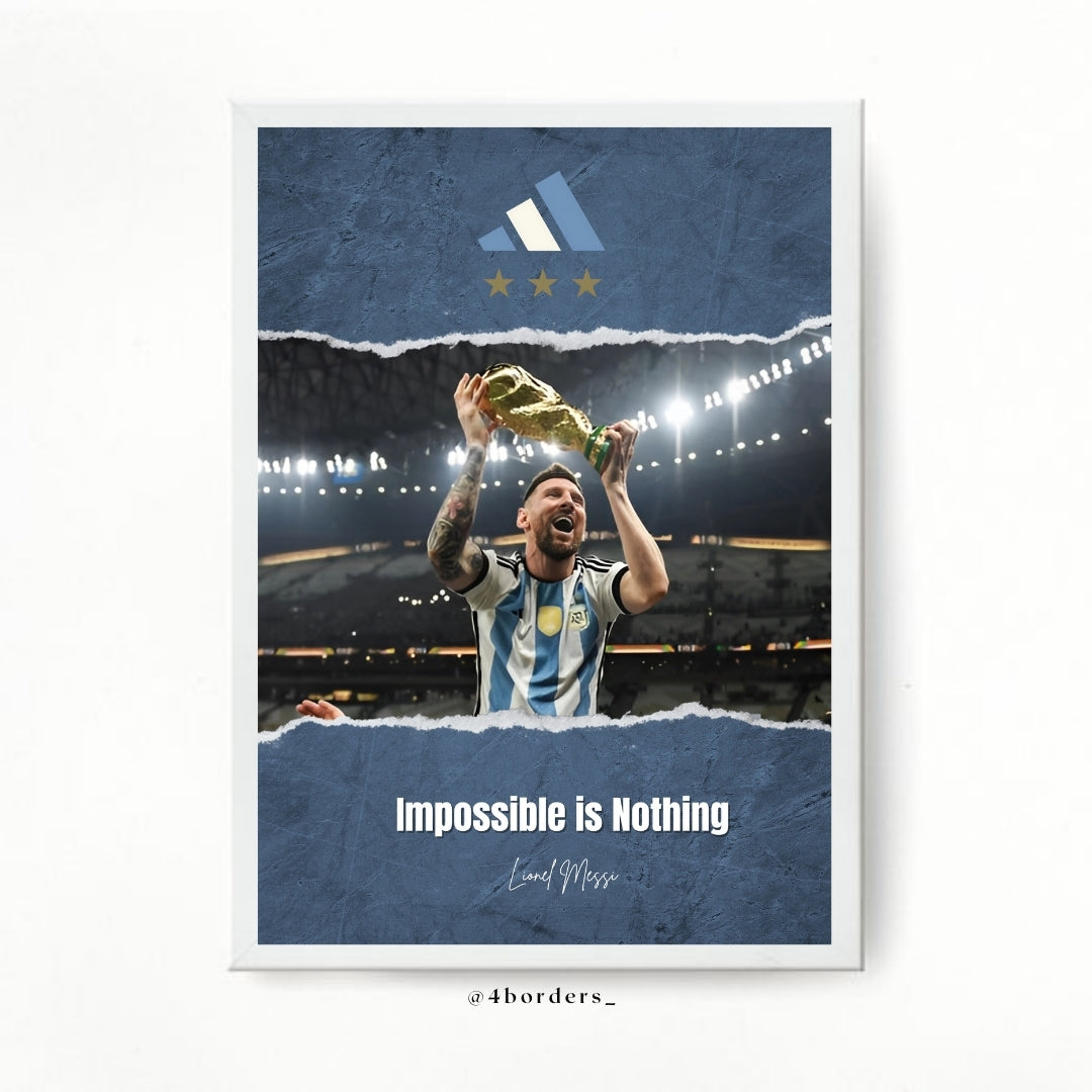 Messi Border Messi - Impossible is Nothing – 4Borders